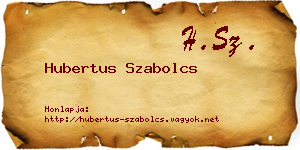 Hubertus Szabolcs névjegykártya